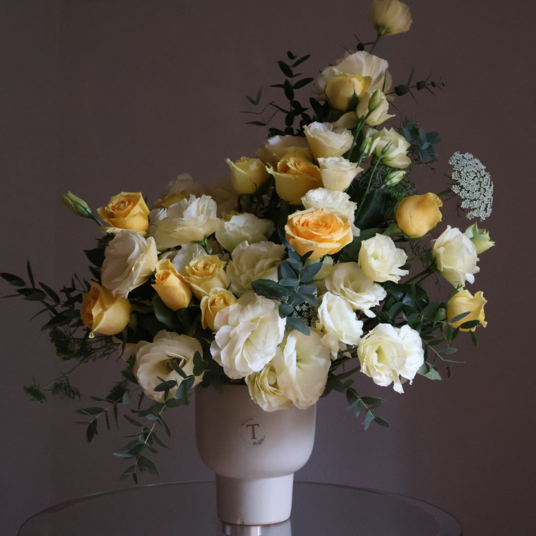 Arreglo floral amarillo