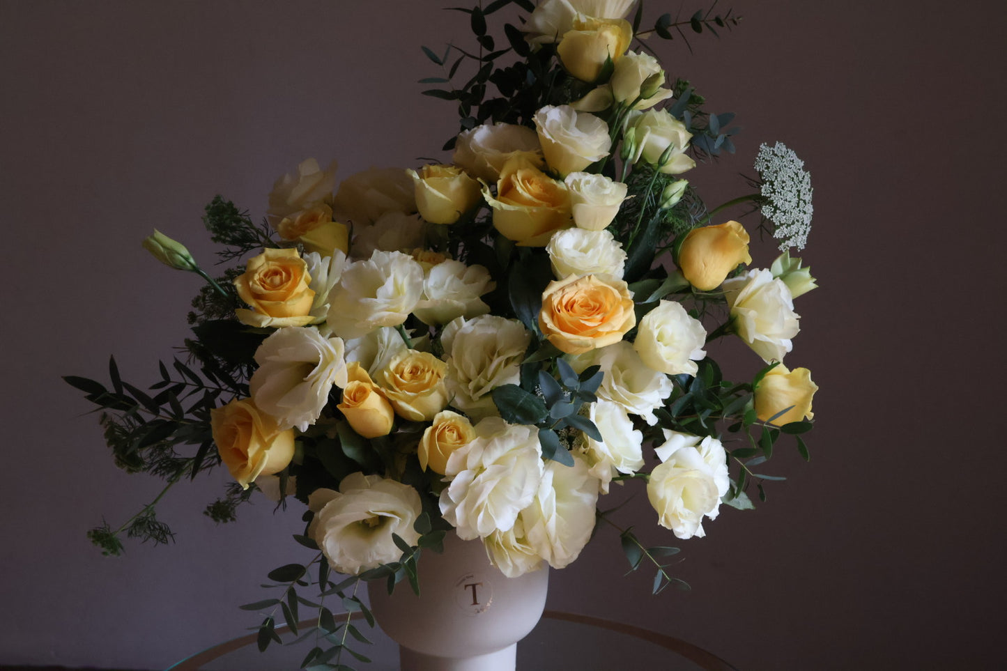 Arreglo floral amarillo