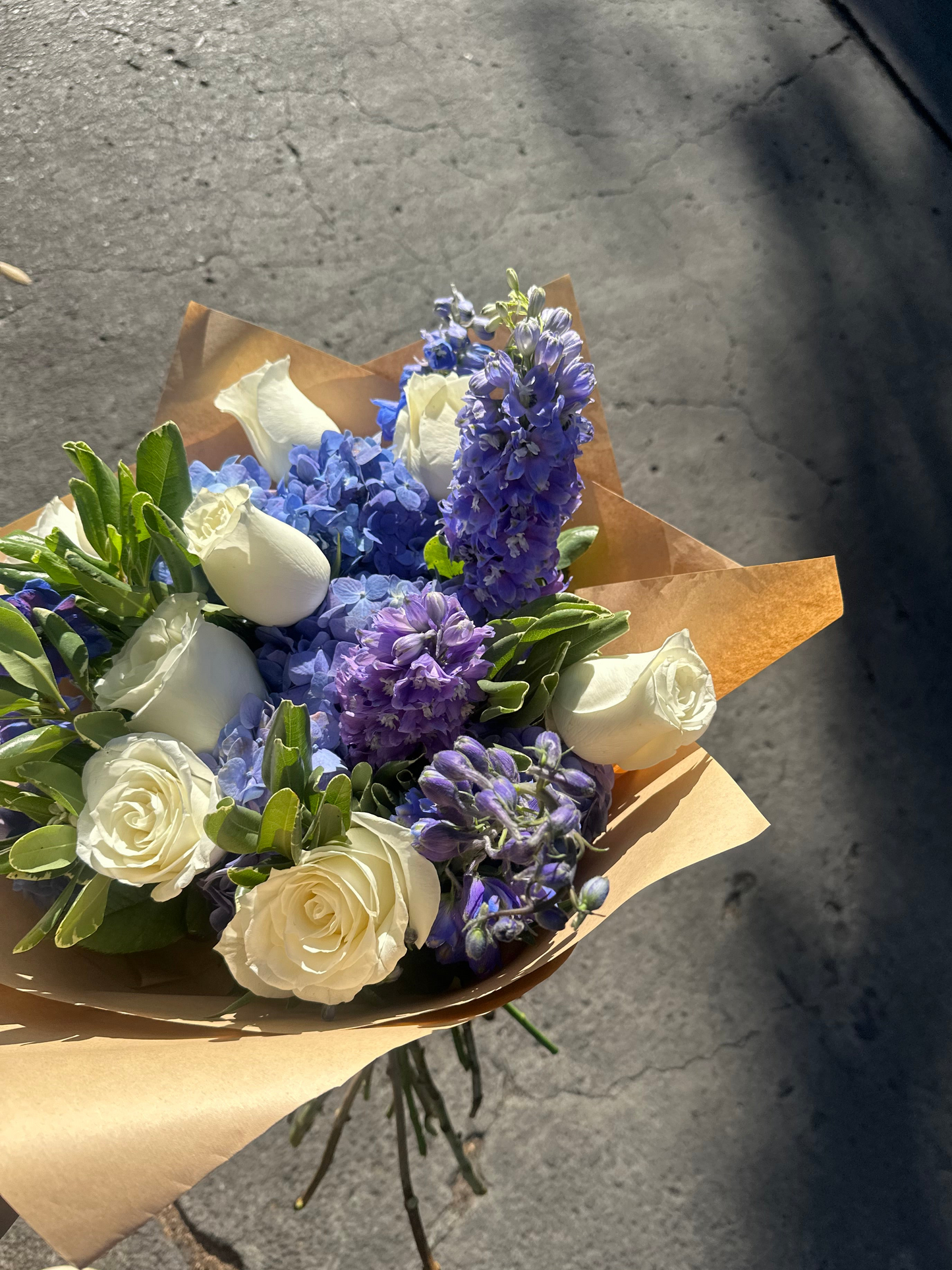 Ramo de delphiniums