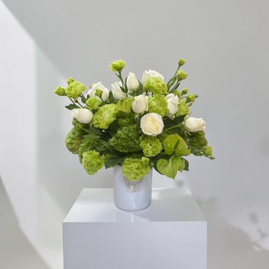 Arreglo de flores verde
