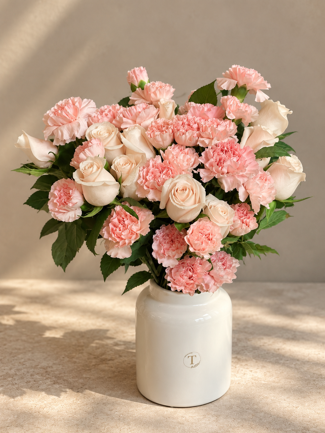 Claveles y rosas